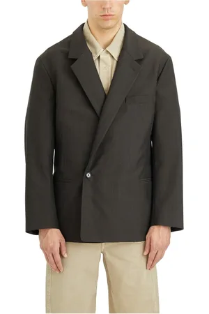 LEMAIRE Homme, Vestes, Brun, Taille: M Blazer à Double Boutonnage