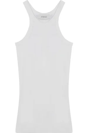 Sportmax Femme, Tops, Blanc, Taille: 38 FR Débardeur Élégant pour Femmes