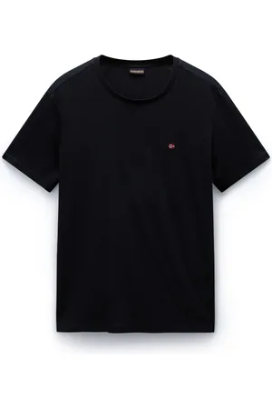 Napapijri Homme, Tops, Noir, Taille: 2XL T-shirt Manches Courtes en Coton Homme