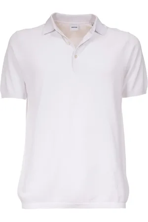 Aspesi Homme, Tops, Blanc, Taille: 2XL Polo en coton à manches courtes