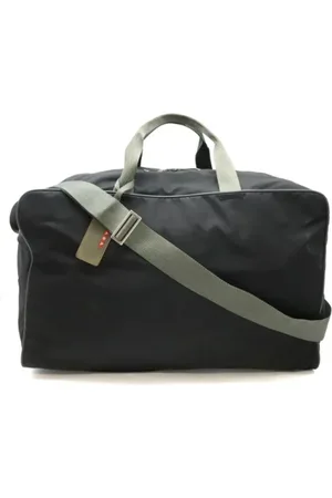 Prada Unisex, Pre-owned, Noir, Taille: ONE Size Pre-owned Toile sacs-de-voyage