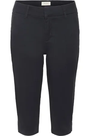 Part Two Femme, Pantalons, Bleu, Taille: 44 FR Pantalon Court Marine Haute Qualité