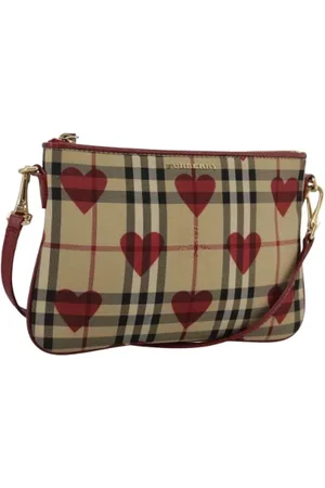 Burberry Femme, Pre-owned, , Taille: ONE Size Pre-owned Toile trousses-de-toilette