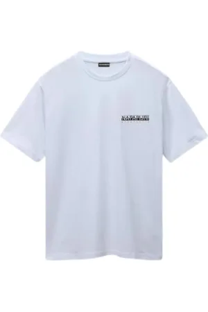 Napapijri Homme, Tops, Blanc, Taille: 2XL T-shirt élégant pour homme
