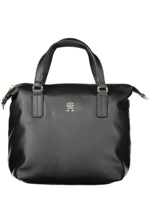 Tommy Hilfiger Femme, Sacs, Noir, Taille: ONE Size Sac à main noir pour femme avec bandoulière réglable