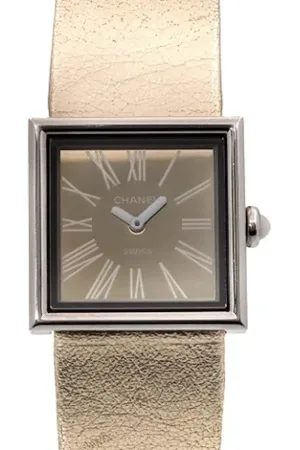 CHANEL Femme, Pre-owned, Jaune, Taille: ONE Size Pre-owned Acier inoxydable montres