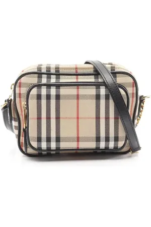 Burberry Femme, Pre-owned, , Taille: ONE Size Pre-owned Toile sacs-bandouliere