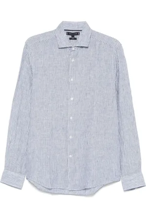 Tommy Hilfiger Homme, Chemises, Bleu, Taille: L Chemise Bleue Boutonnée Logo Patch