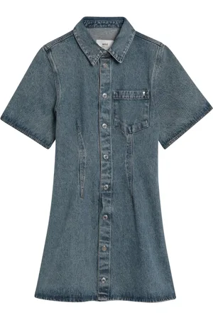 Ami Femme, Robes, Bleu, Taille: 36 FR Robe Combinaison Femme
