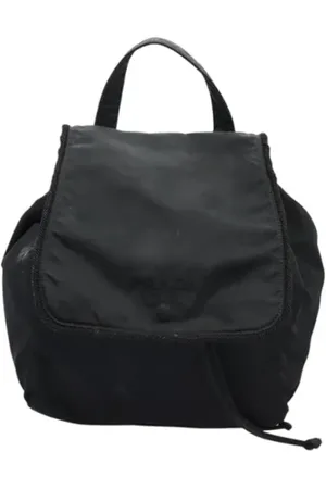 Prada Femme, Pre-owned, Noir, Taille: ONE Size Pre-owned Nylon sacs-dos
