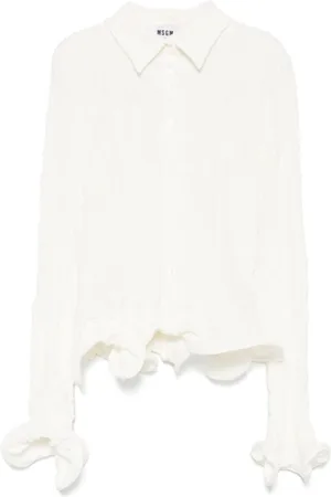 Msgm Femme, Blouses et Chemises, Blanc, Taille: 38 FR Chemise Blanche pour Homme