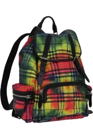 Burberry Femme, Pre-owned, Multicolore, Taille: ONE Size Pre-owned Nylon sacs-dos