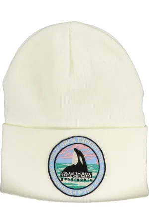 Napapijri Homme, Accessoires, Blanc, Taille: ONE Size Chapeaux et Casquette en acrylique