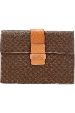 Céline Femme, Pre-owned, Brun, Taille: ONE Size Pre-owned Tissu pochettes-minaudieres