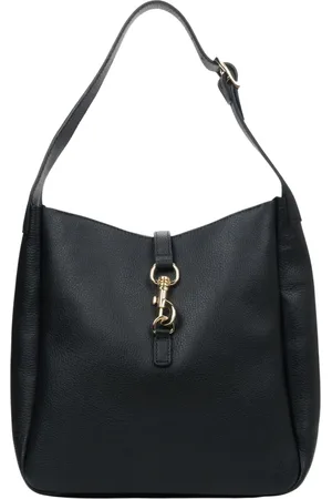 Estro Femme, Sacs, Noir, Taille: ONE Size Sac Shopper Noir en Cuir Italien de Qualité Supérieure pour Femmes