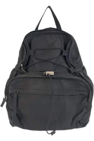 Prada Femme, Pre-owned, Noir, Taille: ONE Size Pre-owned Toile sacs-dos