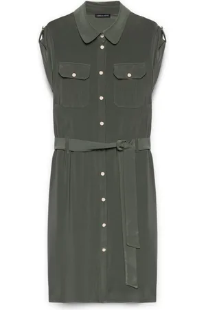 Fiorella rubino Femme, Robes, Vert, Taille: 42 FR Robe chemise avec ceinture