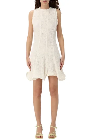 Msgm Femme, Robes, Blanc, Taille: 36 FR Élégante Robe Noire pour Femmes