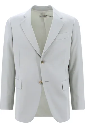 Lanvin Homme, Vestes, Vert, Taille: M Veste Classique en Laine Verte