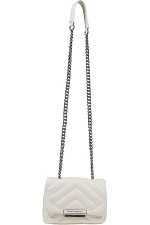 Armani Exchange Femme, Sacs, Blanc, Taille: ONE Size Petit Sac en Polyester pour Femmes Collection