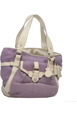 Céline Femme, Pre-owned, Violet, Taille: ONE Size Pre-owned Toile cabas