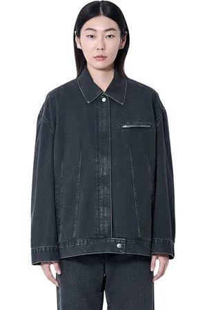 OUR LEGACY Femme, Vestes, Noir, Taille: 36 FR Denim Japonais Veste Col Classique