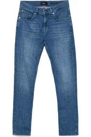 7 for all Mankind Homme, Jeans, Bleu, Taille: W33 Jean Denim Bleu avec Style Classique