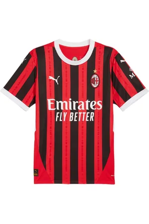 PUMA Homme, Sport, Rouge, Taille: S Maillot Domicile AC Milan 24/25