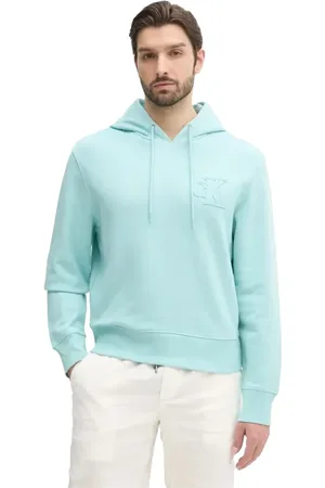 Calvin Klein Homme, Sweatshirts et sweats à capuche, Bleu, Taille: S Sweat à capuche bleu