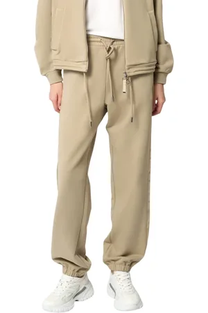 Max Mara Femme, Pantalons, , Taille: 42 FR Pantalon Style Sportif avec Accent Satin