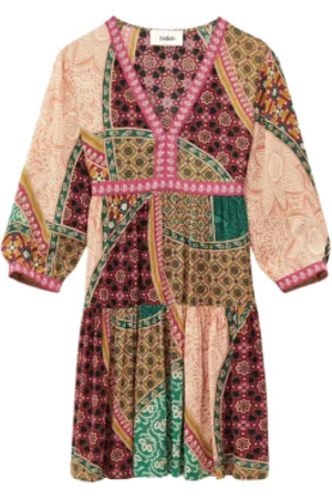 Bash Femme, Robes, Multicolore, Taille: 36 FR Robe Colorée Fluide Style Fingston