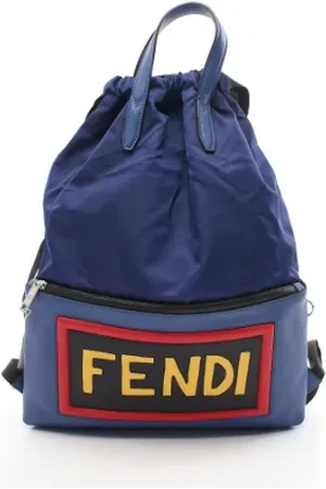 Fendi Femme, Pre-owned, Bleu, Taille: ONE Size Pre-owned Tissu sacs-fendi