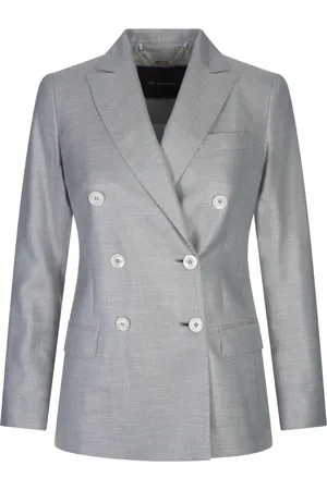 Kiton Femme, Vestes, Gris, Taille: 38 FR Soie Viscose Gris Écharpe Élégante