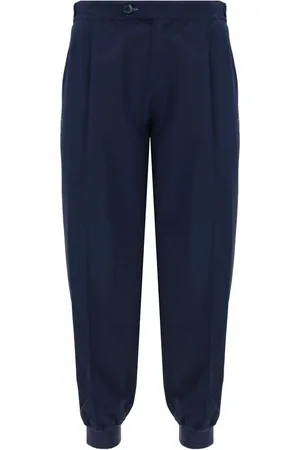 Brunello Cucinelli Homme, Pantalons, Bleu, Taille: L Pantalon Élégant avec Monogramme Iconique