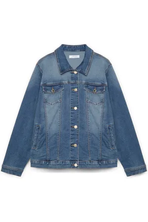 Fiorella rubino Femme, Vestes, Bleu, Taille: 48 FR Blouson en denim