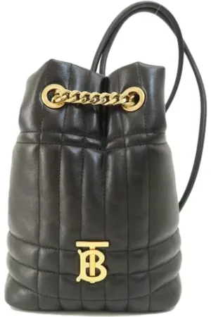 Burberry Femme, Pre-owned, Noir, Taille: ONE Size Pre-owned Cuir sacs-ports-paule
