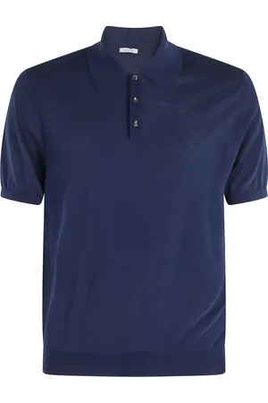 Malo Homme, Tops, Bleu, Taille: L Polo Bleu en Coton