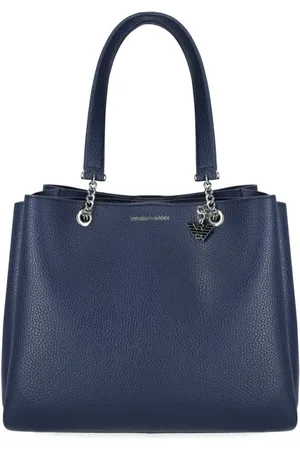 Emporio Armani Femme, Sacs, Bleu, Taille: ONE Size Sac de magasinage Charme Bleu Marine