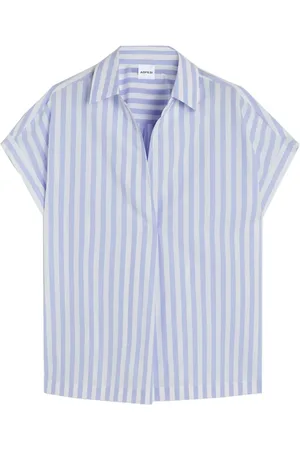 Aspesi Femme, Blouses et Chemises, Multicolore, Taille: 40 FR Chemisier Blouse en Soie et Coton