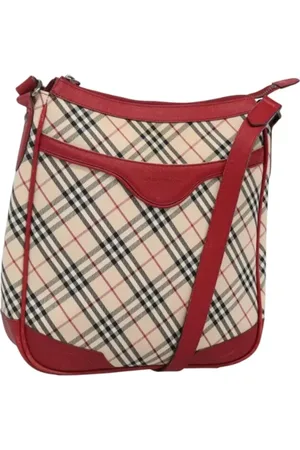 Burberry Femme, Pre-owned, , Taille: ONE Size Pre-owned Toile sacs-ports-paule