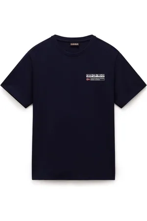 Napapijri Homme, Tops, Bleu, Taille: S T-shirt à Manches Courtes Graphique