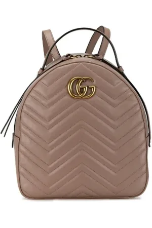 Gucci Femme, Pre-owned, Rose, Taille: ONE Size Pre-owned Cuir sacs-dos