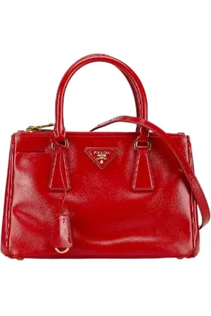 Prada Femme, Pre-owned, Rouge, Taille: ONE Size Pre-owned Cuir sacs-main