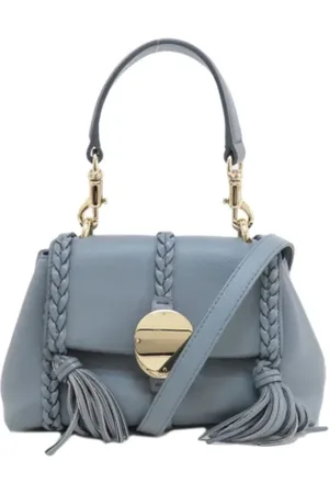 Chloé Femme, Pre-owned, Bleu, Taille: ONE Size Pre-owned Cuir sacs-main