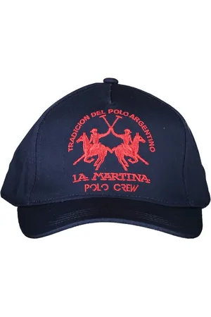 La Martina Homme, Accessoires, Bleu, Taille: ONE Size Casquette Homme Bleue avec Visière