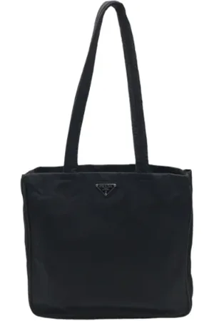 Prada Femme, Pre-owned, Noir, Taille: ONE Size Pre-owned Toile sacs-prada