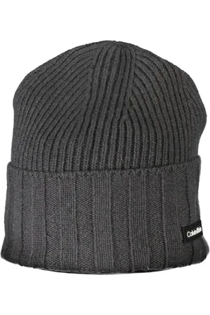 Calvin Klein Homme, Accessoires, Gris, Taille: ONE Size Chapeau gris élégant avec détail contrasté