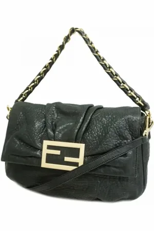 Fendi Femme, Pre-owned, Noir, Taille: ONE Size Pre-owned Cuir sacs-fendi