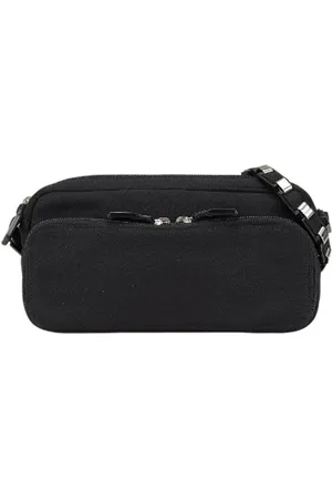 Salvatore Ferragamo Femme, Pre-owned, Noir, Taille: ONE Size Pre-owned Toile sacs-ports-paule