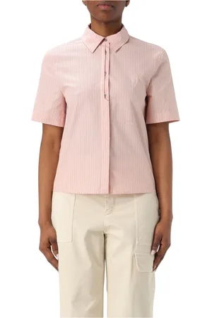 Pinko Femme, Blouses et Chemises, Rose, Taille: 34 FR Chemise en Popeline avec Style Innuendo